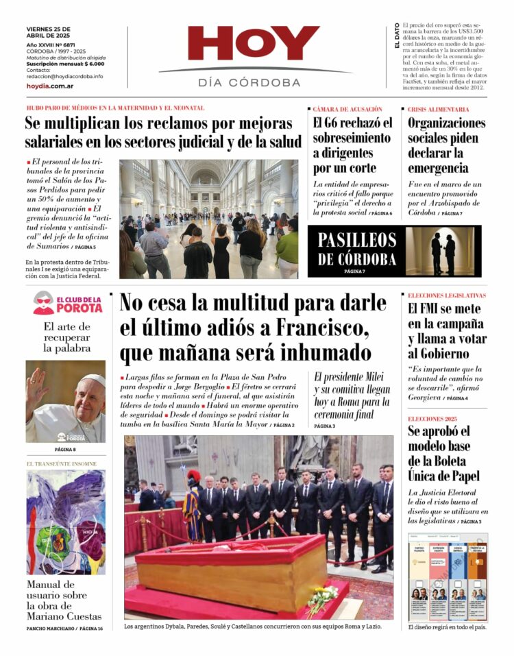 Tapa del día 25.04.25
