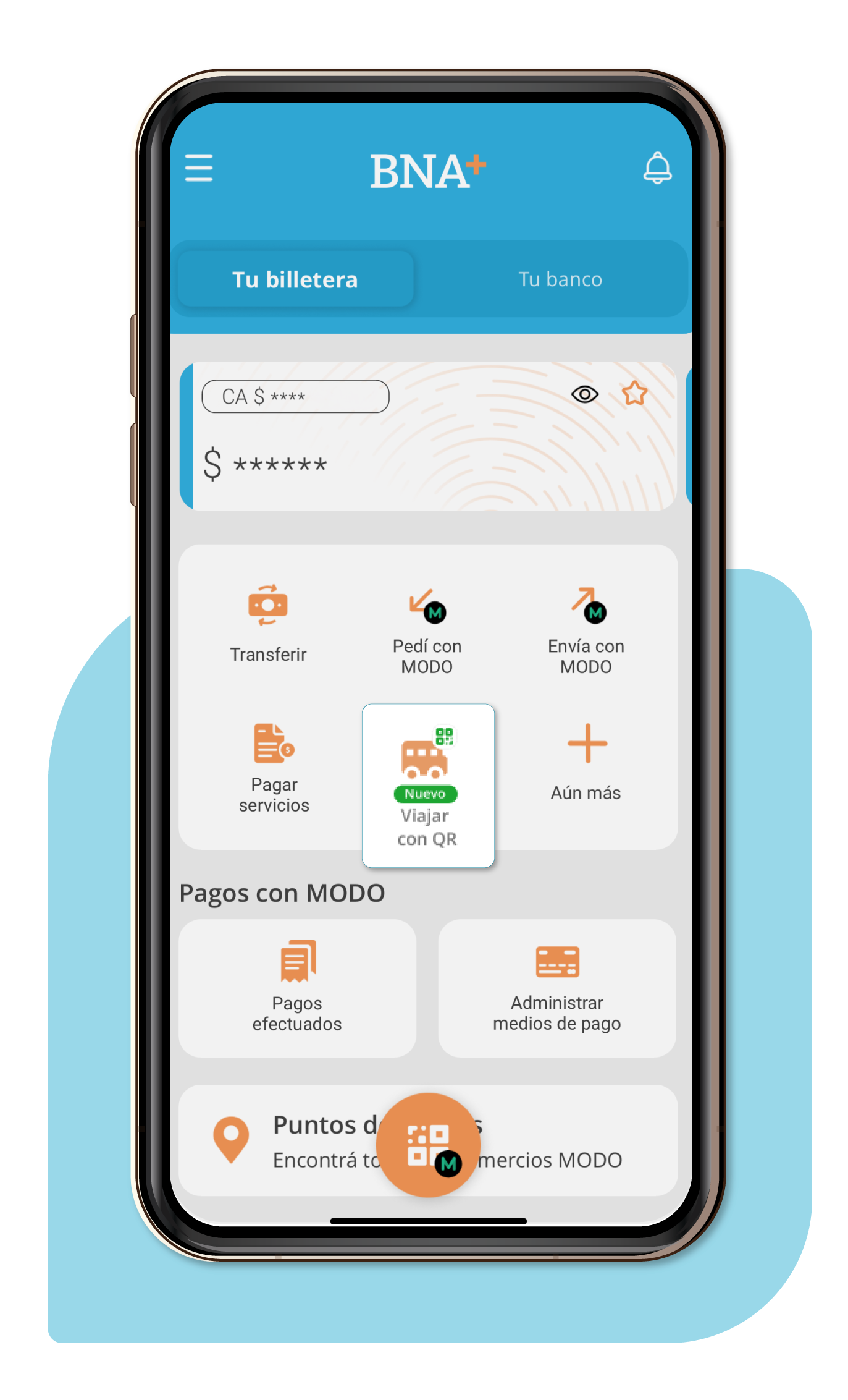Cómo pagar el colectivo con código QR y viajar gratis BNA+