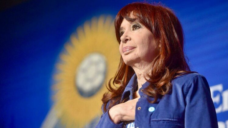 Cristina Kirchner durante el Encuentro de la Cultura Popular en el Polo Saldías