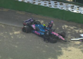 Fórmula 1: Franco Colapinto sufrió un despiste al cierre de la Q1 y dañó su auto