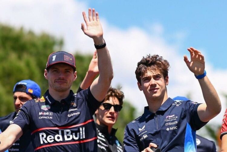 Max Verstappen y Franco Colapinto