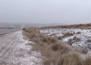 Nieva en el Camino de las Altas Cumbres