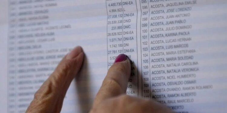 La Justicia Electoral habilitó el padrón electoral para consultar.