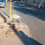 Reclamo por un peligroso pozo de un metro en barrio Pueyrredón