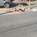 Reclamo por un peligroso pozo de un metro en barrio Pueyrredón