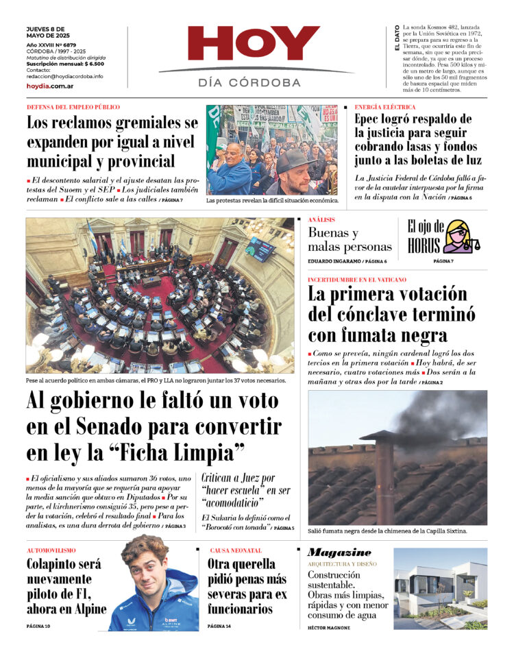 Tapa del día 08.05.25