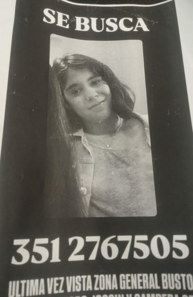 Piden colaboración para encontrar Mía Jazmín Criado Godoy de 13 años