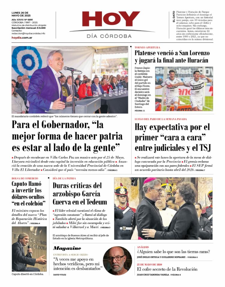 Tapa del día 26.05.25