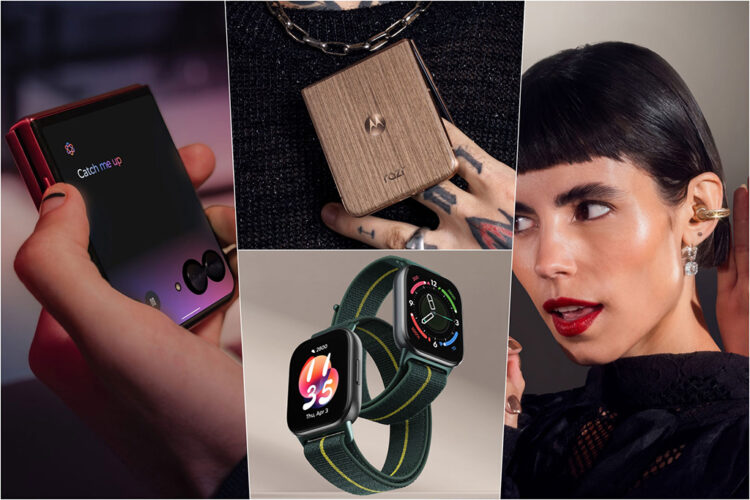 La familia razr 60 y los accesorios que presentó Motorola.
