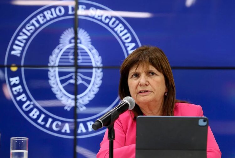 Patricia Bullrich, ministra de Seguridad de la Nación.