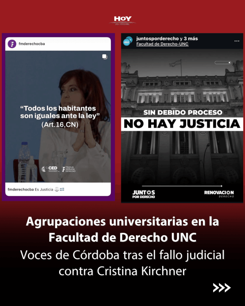 Voces de Córdoba tras el fallo judicial contra Cristina Kirchner 