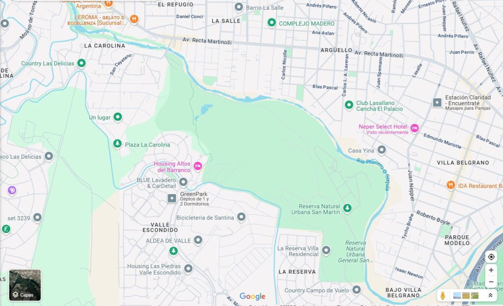 La imperiosa necesidad de comunicar Valle Escondido con la Recta Martinolli La zona que necesita una mejor conectividad vial.