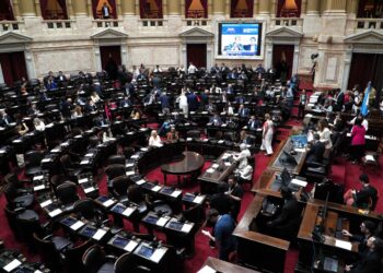 El recinto del Senado de la Nación.