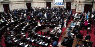 El recinto del Senado de la Nación.