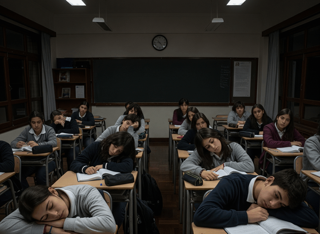 Las clases en Córdoba comienzan cuando aún no ha amanecido.