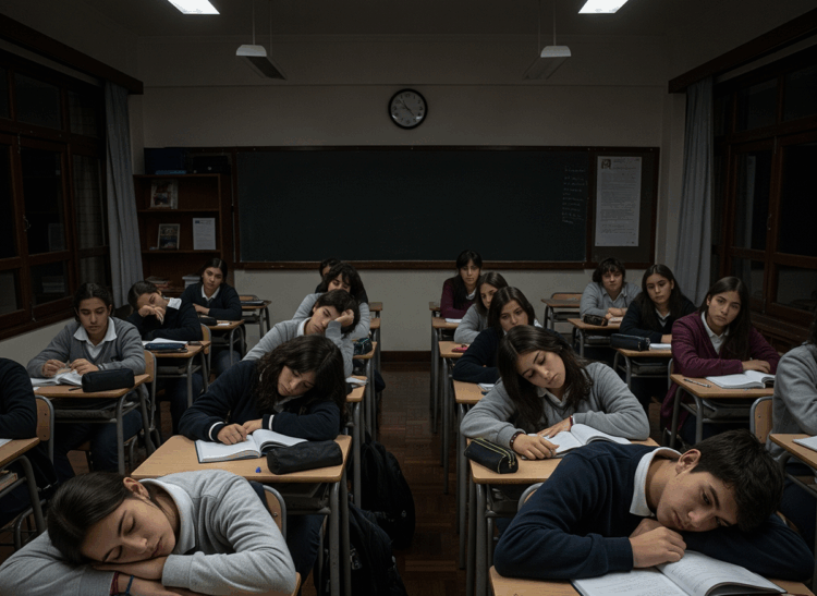 Las clases en Córdoba comienzan cuando aún no ha amanecido.