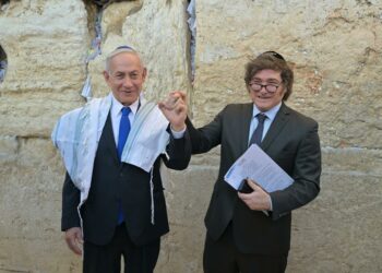 Javier Milei y Benjamín Netanyahu.
