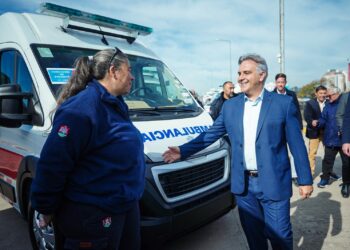 Martín Llaryora ambulancia