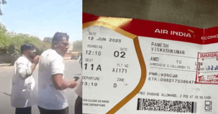 Milagro en Air India: sobrevivió al accidente y salió caminando