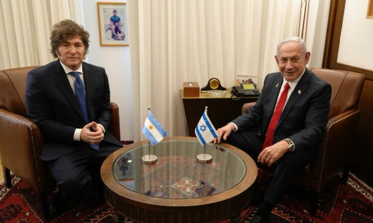 Javier Milei y Benjamin Netanyahu.