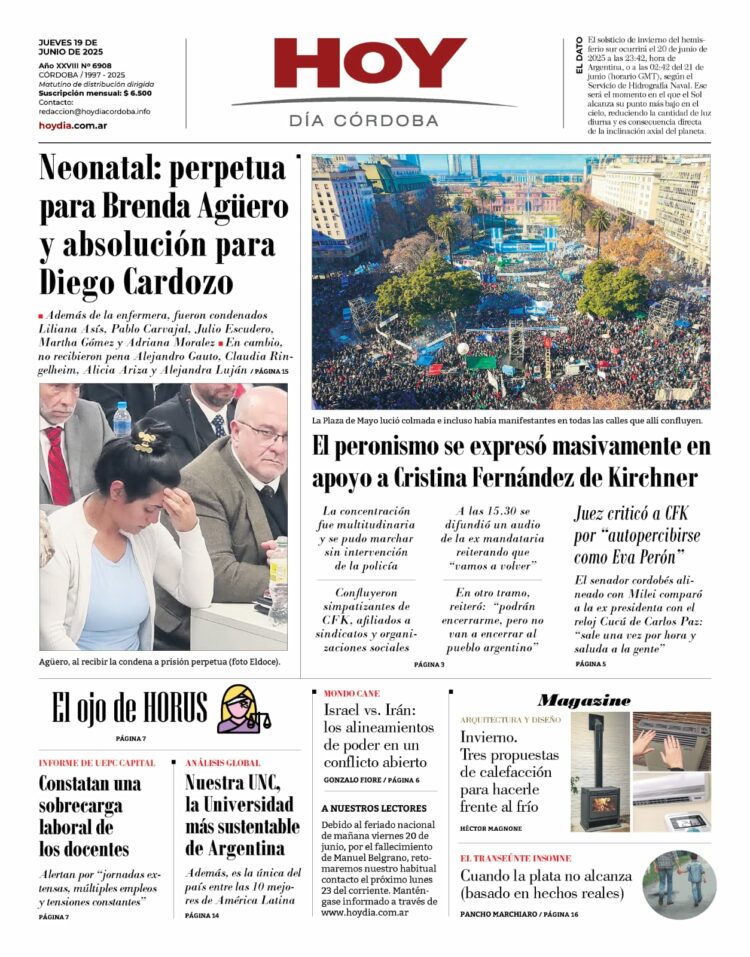 Tapa del 19-06-25