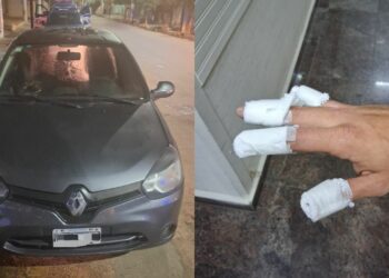 Tres adolescentes le incendiaron el auto y atacaron a un policía con una bomba molotov