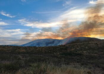 Bomberos lograron contener el incendio en La Calera