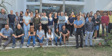Equipo de la UNC. Parte de los investigadores y profesionales del Iate (UNC-Conicet) y el OAC que participan del Observatorio Vera Rubin.