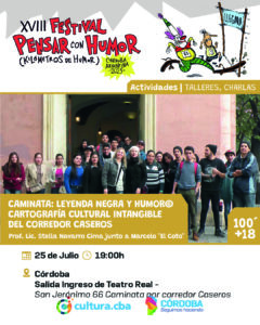 Invitación a la caminata "Leyenda Negra y Humor"
