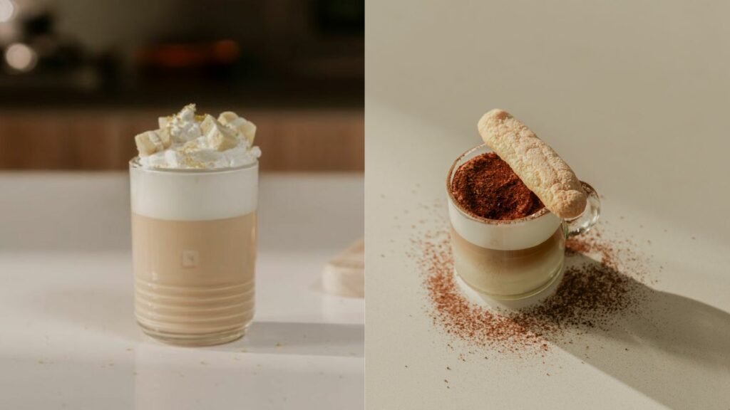 Dos recetas de postres descafeinados en taza