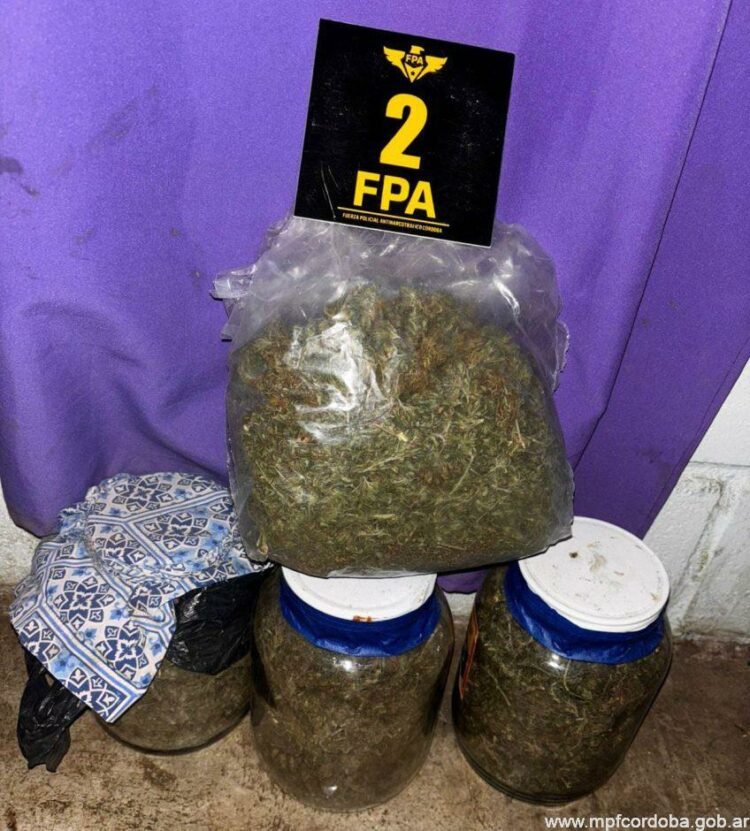 Se logró el secuestro de 3.704 dosis de marihuana, 1.914 de cocaína, entre otros elementos. Narco