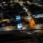 Realizaron anoche un ejercicio de rescate a 120 metros de altura Realizaron anoche un ejercicio de rescate a 120 metros de altura