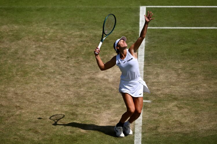 La tenista argentina accedió a los octavos de final de un Grand Slam por primera vez en su historia.