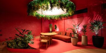 Colores. El rojo cereza como transformador de espacios