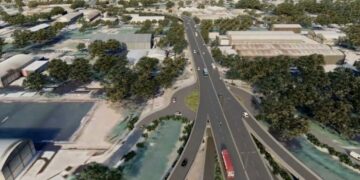 Comenzó la construcción del altonivel en la Av. Vélez Sarsfield, en la zona urbana de Ruta 36