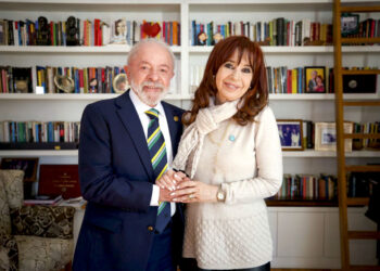 La ex mandataria Cristina Kirchner, recibió al presidente de Brasil, Luiz Inacio Lula da Silva.