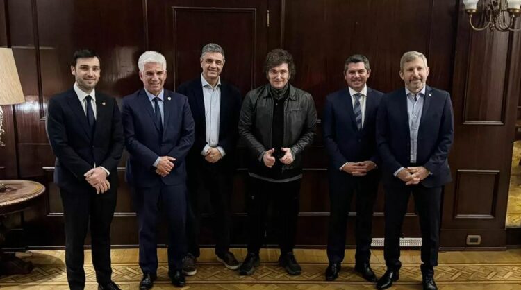 Reunión de Milei con gobernador ligados al PRO.
