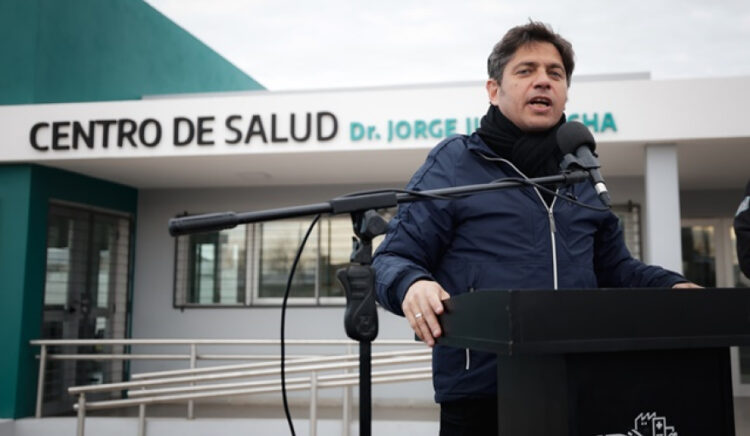 Kicillof, en Pehuajó, instó a “frenar el ajuste” del gobierno nacional en las elecciones del 7 de septiembre y defendió las políticas provinciales durante la inauguración de un centro de salud.