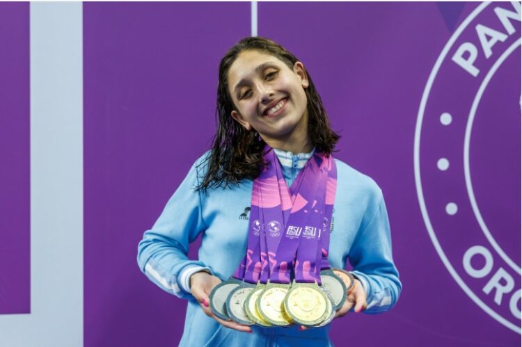 En los Juegos Panamericanos Junior, Hein se llevó 8 medallas, tres de ellas fueron de oro.