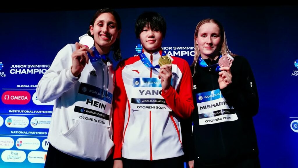 Agostina Hein se quedó con la plata en los 800 metros libres