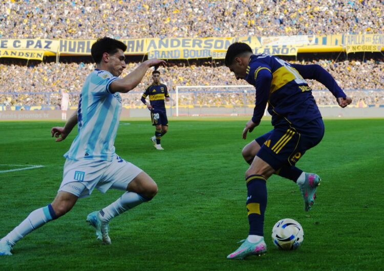 Boca Juniors se enfrentó a Racing en el estadio Alberto J. Armando, por la cuarta fecha del Torneo Clausura de la Liga profesional 2025.