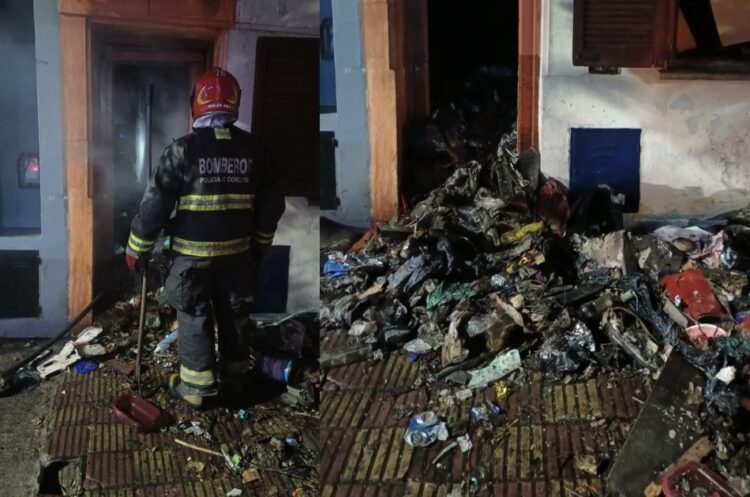 Incendio en Los Paraísos: un hombre resultó hospitalizado con quemaduras