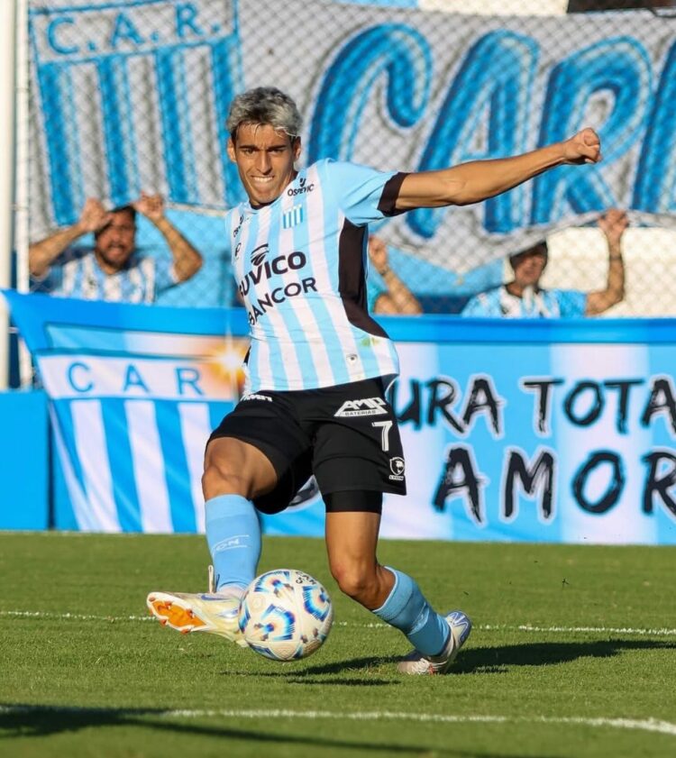 El delantero se va de Racing con una marca de 6 goles y 3 asistencias.