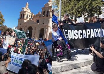 Sectores de discapacidad volvieron  a manifestarse en nuestra ciudad