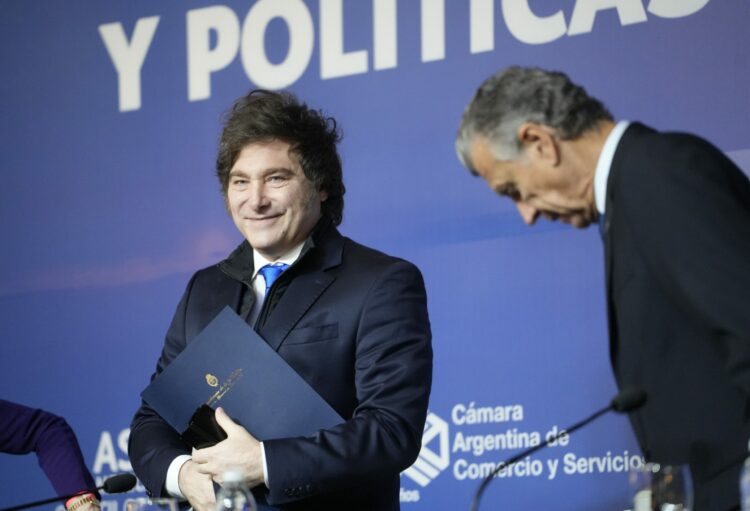 Javier Milei en el Council de las Américas.