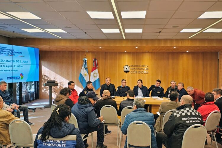 Mesa de trabajo del Consejo de Seguridad Deportiva Provincial (Cosedepro).