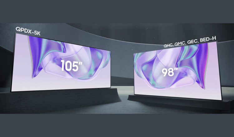Signage de 105” y UHD Signage de 98”, ambos de Samsung.