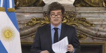 Javier Milei en Cadena Nacional.