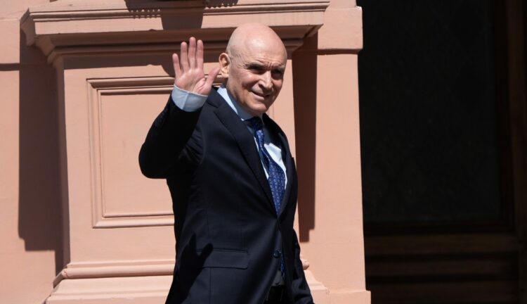 José Luis Espert entrando a Casa Rosada.