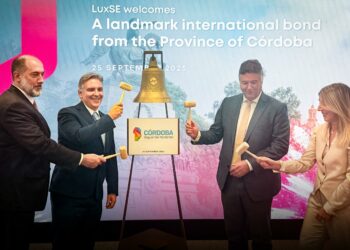 Córdoba recibió un reconocimiento en la Bolsa de Luxemburgo